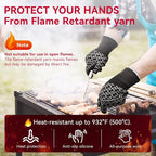 HandLove Aramid Heat Resistant BBQ Gloves – Grilling & Oven Gloves - Image 8