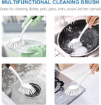 SetSail Dish Brush with Handle, 3 Pack Stiff Bristles Dish Scrubber with - Image 6
