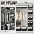 Criusia 6 Pack Closet Organizers and Storage Bins, Cute Dorm Room Essentials - Image 6