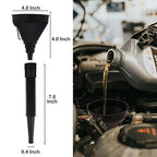Funnels for Automotive Use Set of 10, Plastic Oil Funnel Set for Gasoline and - Image 2