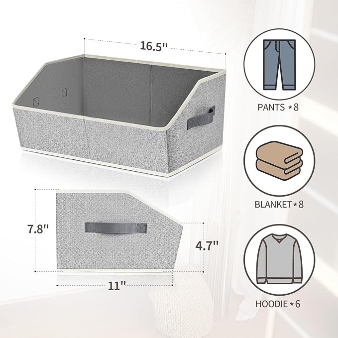 Homsorout Trapezoid Bins for Organization - Image 2