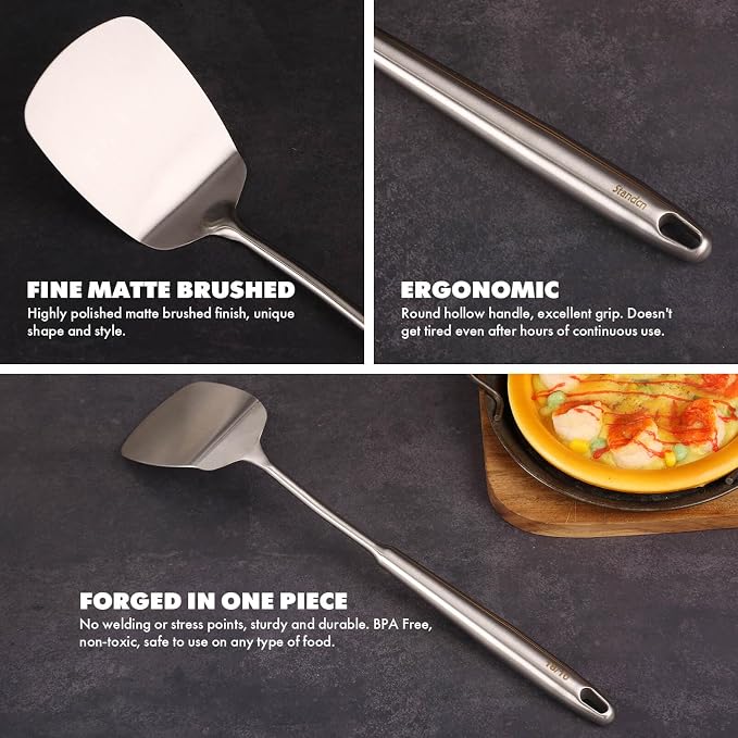 18/10 Stainless Steel Cooking Utensils Set - Image 5