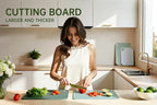 THETCHRY Plastic Cutting Board Set of 4, Extra Large Cutting Board - Image 9