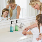 AmazerBath Glass Soap Dispenser, 17 Oz Bathroom Hand Soap Dispenser Bottle - Image 8