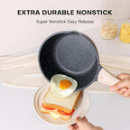 Kordisen Sauce Pan Set with Lid, 1.5Qt & 2.5 Qt Nonstick Cooking Pots with Pour - Image 3