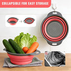 2 Pack Collapsible Silicone Colander - Image 3