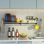 Hanging Wall Mounted Dish Drying Rack by Besamery