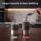 Bonsenkitchen Electric Salt and Pepper Grinder Set Rechargeable, 95ml Large - Image 5