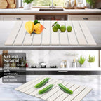 Large Stone Dish Drying Mats for Kitchen Counter, Fast Drying Collapsible Dish - Image 3