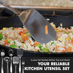 Chef Craft Select Kitchen Tool and Utensil Set, 6 Piece Set, Stainless Steel - Image 5