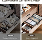 DIMJ Drawer Organizers for Clothing, Fabric Closet Organizers and Storage - Image 5