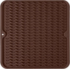 Silicone Dish Drying Mat, Non-Slip Easy Clean Sink Mat Large Heat-resistant by MODENGKONGJIAN