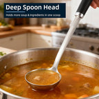 Safring Stainless Steel Soup Ladle and Spaghetti Spoon Set, Heat Resistant - Image 5
