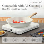 ESLITE LIFE Nonstick Ceramic Frying Pan Skillet, Non-Toxic Egg Omelette Kitchen - Image 4