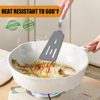 Silicone Spatula Turner Set of 3, Beijiyi 600°F Heat Resistant Cooking Spatulas - Image 4