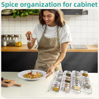MIUKAA Acrylic Spice Drawer Organizer, 2 Tier - Image 7