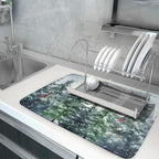 Winter Pine Tree Dish Drying Mat - Image 5