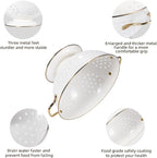 Metal Colander Set of 3, Strainer Basket - Image 5