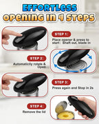Electric Can Opener, One-Touch Hands Free Can Opener, Side-Cut Can Opener - Image 3