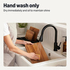 Amazon Basics Wooden Chopping Boards, 3-Piece Set, Acacia Wood, Pre-Oiled - Image 4