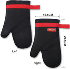 Silicone Oven Mitts, Magnetic Oven Mitt Set, Cotton Oven Mits Heat Resistant - Image 7