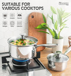 MICHELANGELO 1.5 Quart Saucepan - Image 3