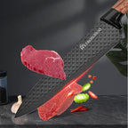 Kitchen Knife Set, Retrosohoo 6-Pieces Khaki Sharp Knife Block Set - Image 4