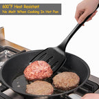 Silicone Spatula Set, 600°F Heat Resistant Silicone Spatula Turner Flipper - Image 6