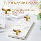 STWWO Napkin Holder for Bathroom, Guest Towel Holder Tray for Bathroom - Image 3