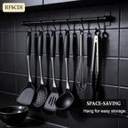 Premium Black Silicone Cooking Utensils Set - Image 9