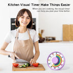 Secura 60-Minute Rainbow Visual Timer 6-Inch Mechanical Countdown Timers - Image 5