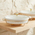 12" x 8" Ceramic Oval Casserole Dish - Image 6
