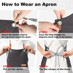 BeLuyi chef apron bib tool apron - Image 5