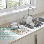 Dish Drying Mat for Kitchen Counter 2 Pack - Image 2