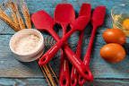 KITCHENLOVE Premium 600°F Heat Resistant 5 Piece Silicone Spatula Set - Image 2