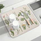 Kawani Sage Flower Herbs Dish Drying Mat - Image 8