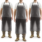 Hercicy 3 Pcs Heavy Duty Waterproof Aprons 47" PVC Vinyl Aprons Transparent by Hercicy