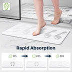 Closefriend Diatomaceous Earth Stone Bath Mat, Quick Dry Non-Slip Super - Image 4