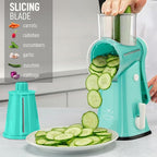 Zulay Kitchen Rotary Cheese Grater 5 Blade Cheese Shredder - Image 5