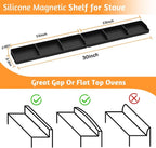 Foeacry 30 Inch Silicone Stove Oven Top Shelf Magnetic - Image 2