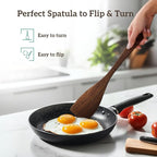 Wooden Cooking Spatula Set, Natural Wenge Wood Spatulas - Image 6