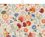Mandala Flowers Dish Drying Mat 18x24 Inch, Microfiber Absorbent Fast Dry Mat by Unknown