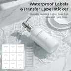 White Glass Soap Dispenser Set for Kitchen, Hand and Dish Soap Dispenser - Image 4