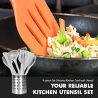 Chef Craft - Premium Silicone Kitchen Tools and Utensils Set, Non-Scratch - Image 5