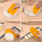 Sapid Flexible Curved Edge Silicone Bowl Scraper, Food Grade Dough Scraper - Image 5