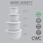 COOK WITH COLOR Prep Bowls with Lids- Wide and Deep Nesting Plastic Small - Image 4