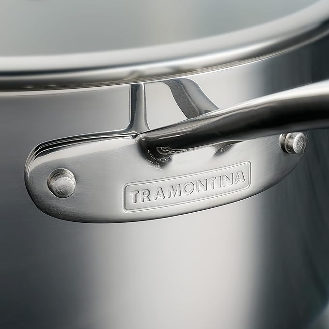 Tramontina Tri-Ply Clad Stainless Steel 8-Piece Cookware Set - Image 7