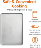 Amazon Basics Ceramic Nonstick Baking Sheet & Cooling Rack Set, Dishwasher Safe - Image 3