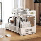 1 Pack 17IN Depth Under Sink Storage Organizer, Large 2-Tier Elegant Mesh Pull - Image 9