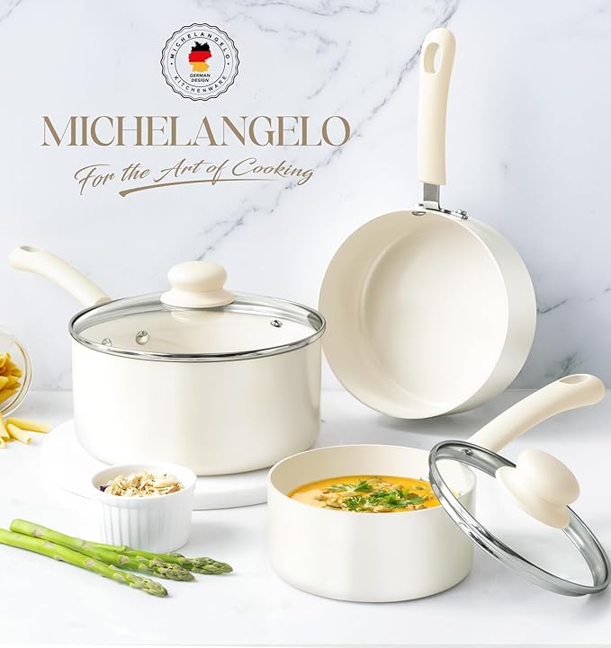 MICHELANGELO Nonstick Saucepan - Image 5